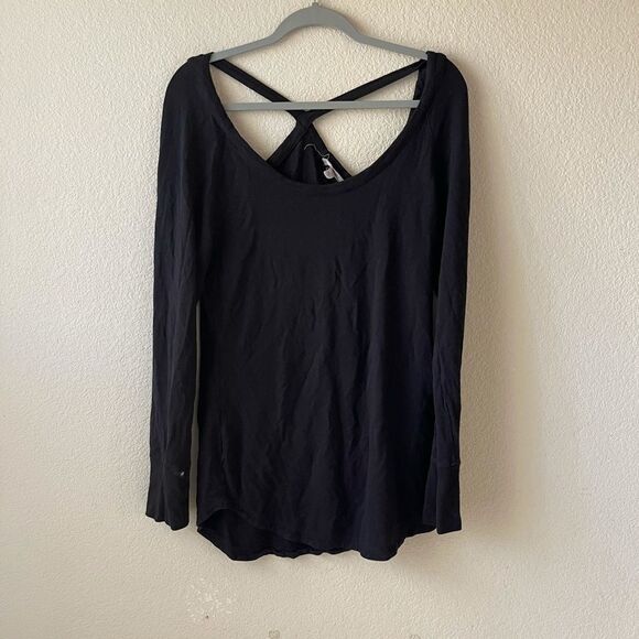 Athleta black cutout back sweater - Picture 2 of 7